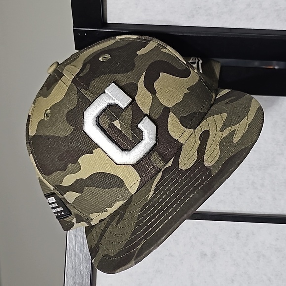 Cleveland Indians‎ Camo Promodel Hat 7 1/4 - Picture 1 of 9